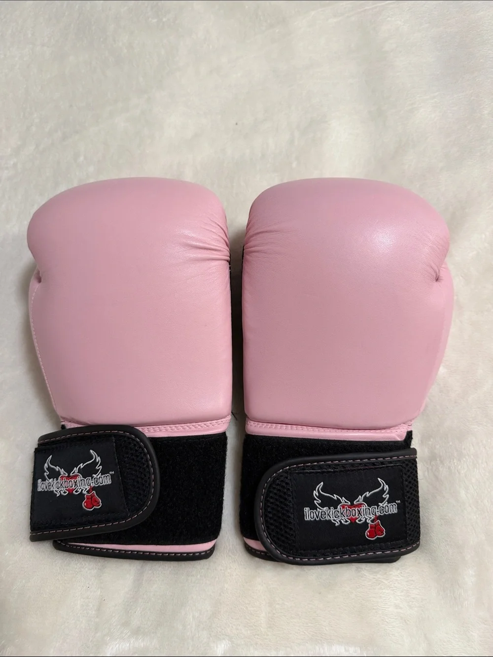 LoveKickBoxing Pink women’s Training Gloves with Secure Wrist Straps